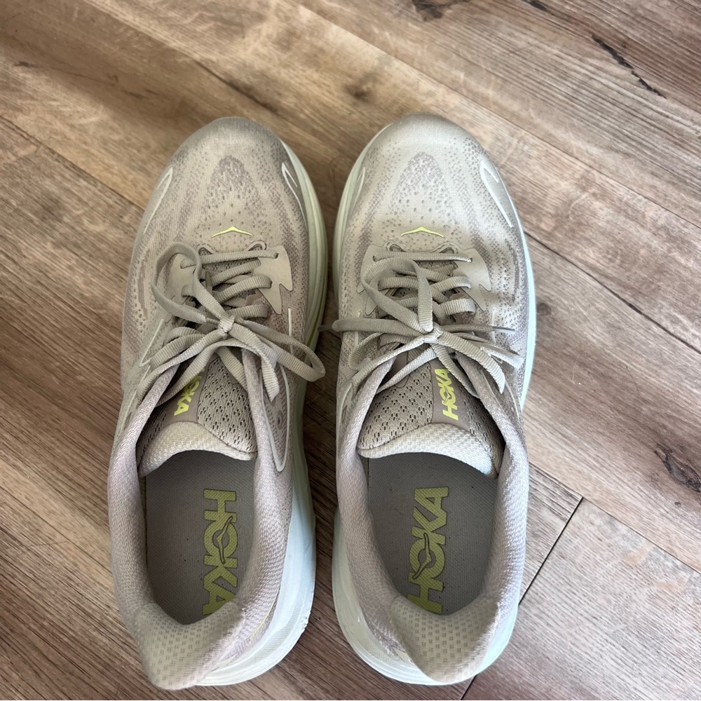 Hoka Clifton 10 Sneakers Raw Linen Stone - Picture 6 of 13